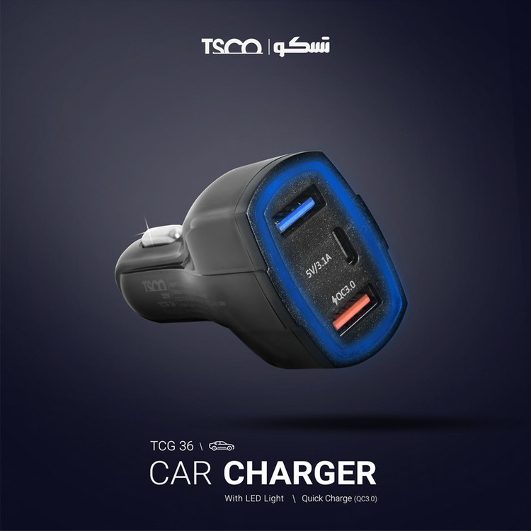شارژر فندکی تسکو مدل TCG 36