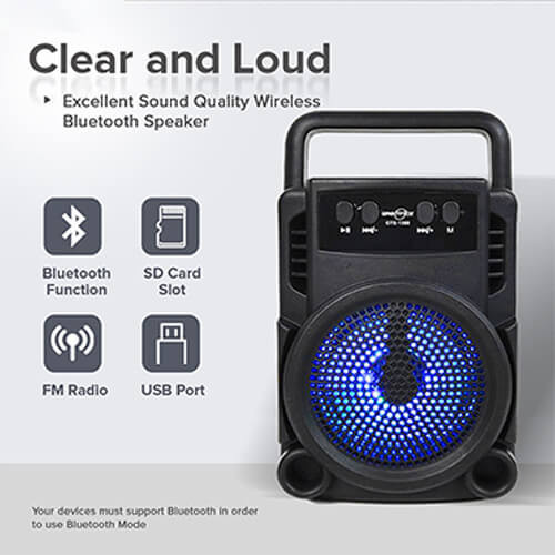 اسپیکر بلوتوثی قابل حمل 3 اینچی Greatnice مدل GTS-1360