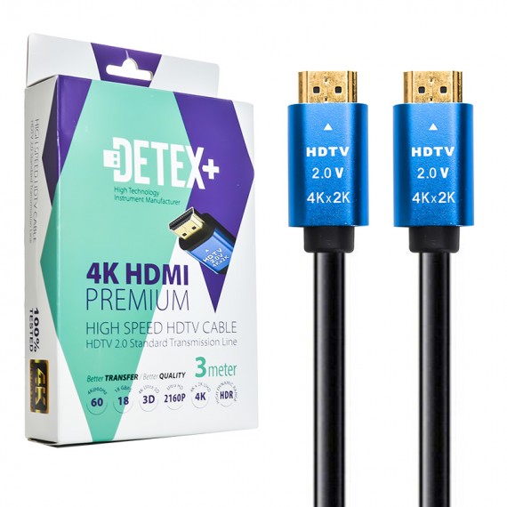 کابل HDMI دیتکس پلاس  DETEX طول 3 متر