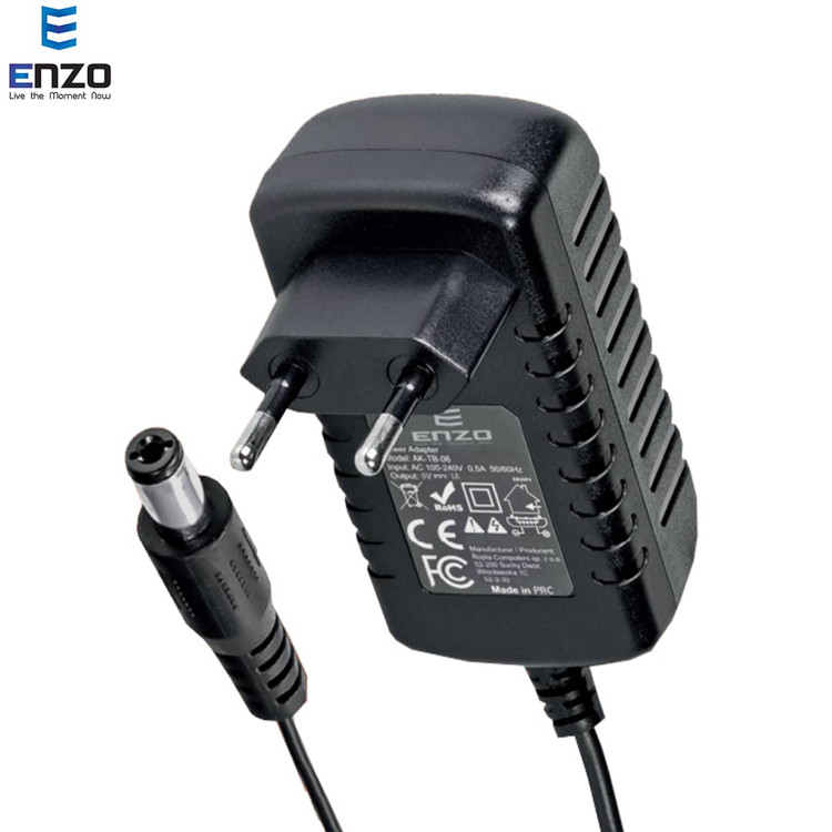 آداپتور سوزنی 9 ولت 1 آمپر انزو مدل A-1091