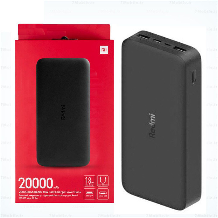 پاوربانک شیائومی مدل PB200LZM اصل ظرفیت 20000