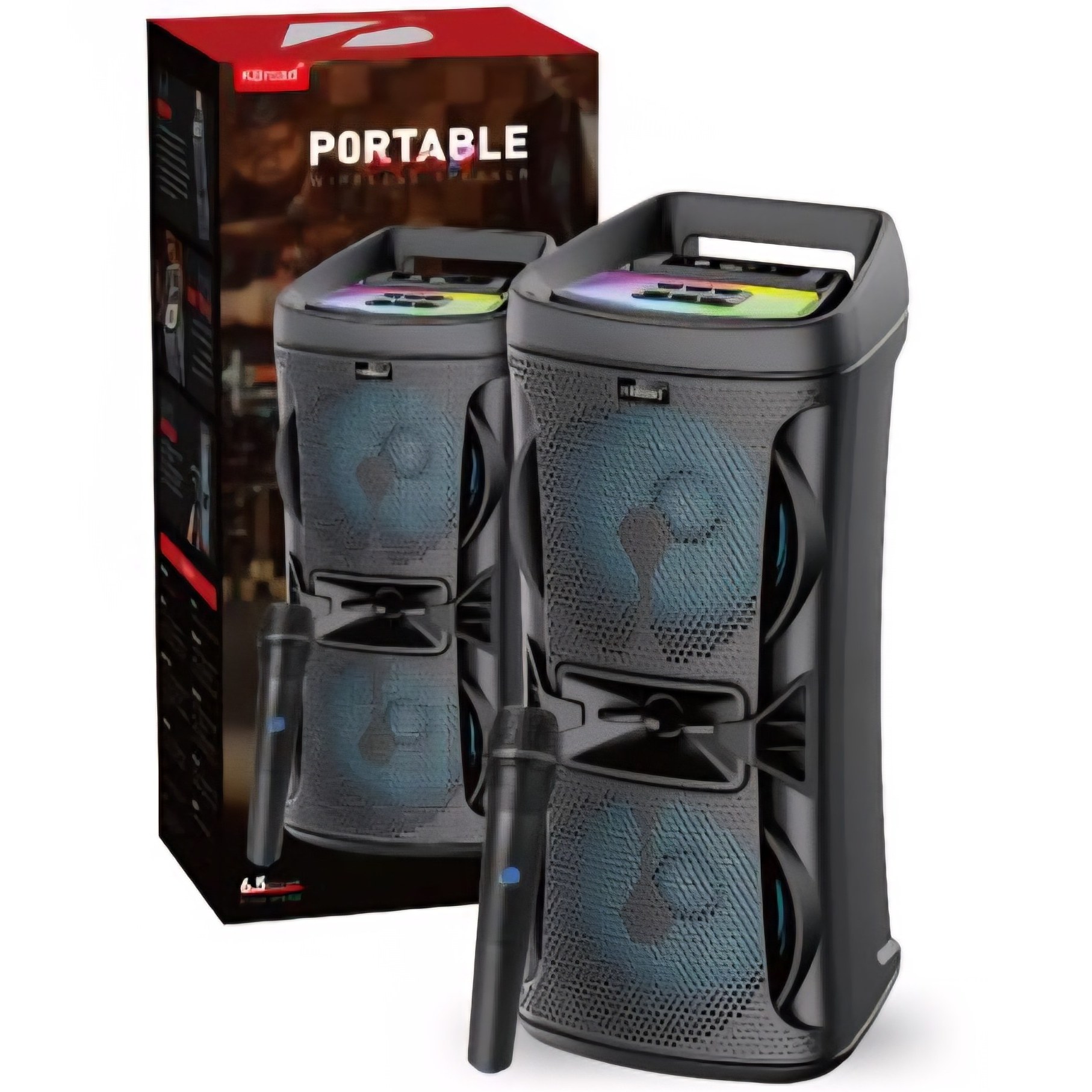 اسپیکر بلوتوثی قابل حمل KTS-2160 | میکروفون بی‌سیمبیس قوی