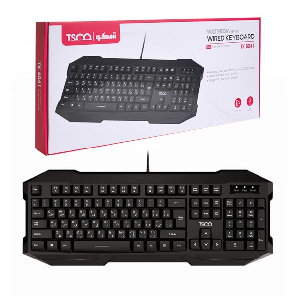 کیبورد سیم دار تسکو مدل TSCO TK 8041